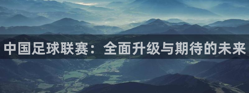 意昂2开户：中国足球联赛：全面升级与期待的未来