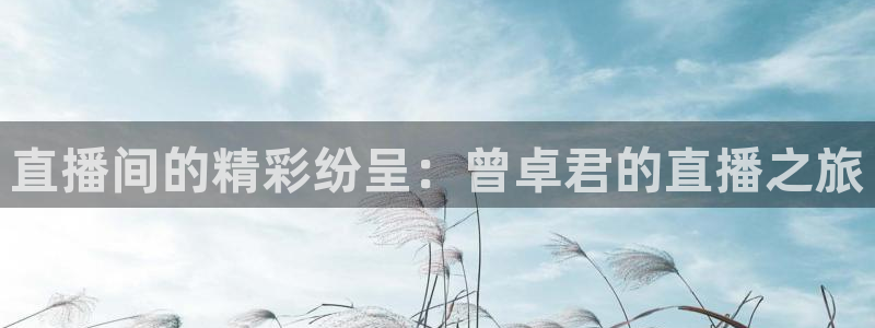 咪咕直播体育在线看：直播间的精彩纷呈：曾卓君的直播之旅